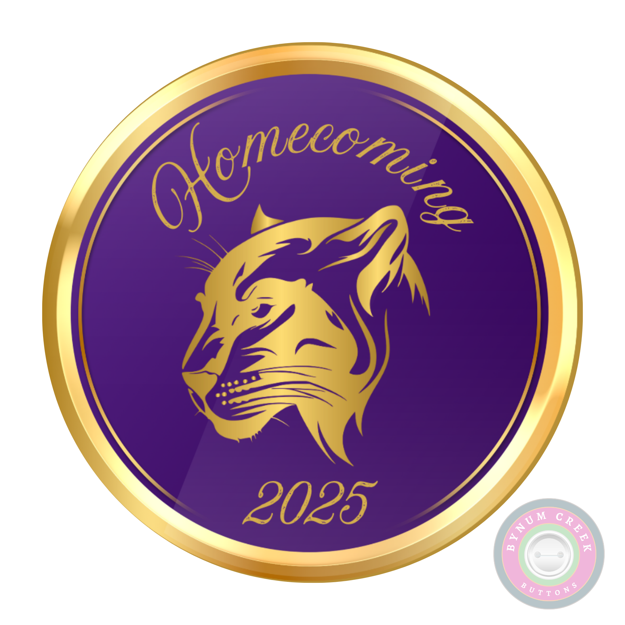 Purple and Gold Panther
